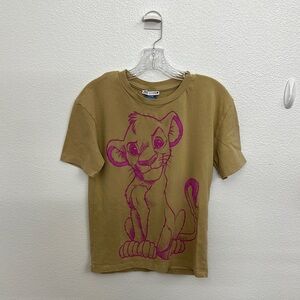 Disney Zara Simba Lion King shirt worn once size small